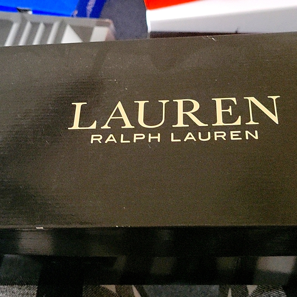 Ralph Lauren Londyn FL Black Burbished Calf
